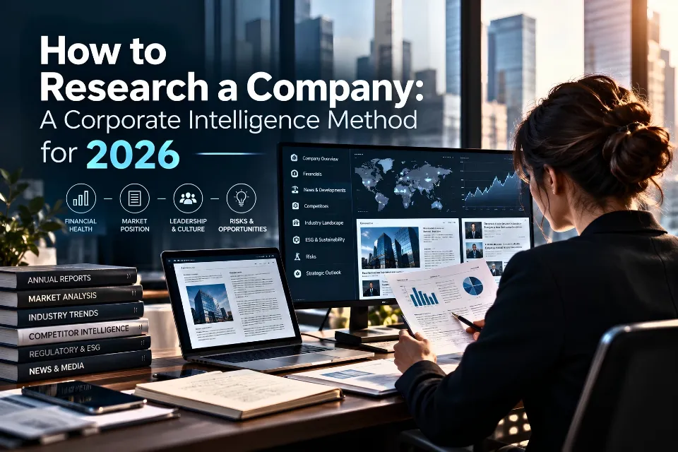 How to research a company using corporate intelligence and verified public records