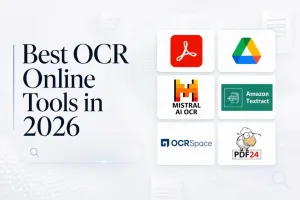 Comparison of the best OCR online tools in 2026 for PDF extraction, AI OCR, image text recognition and document processing