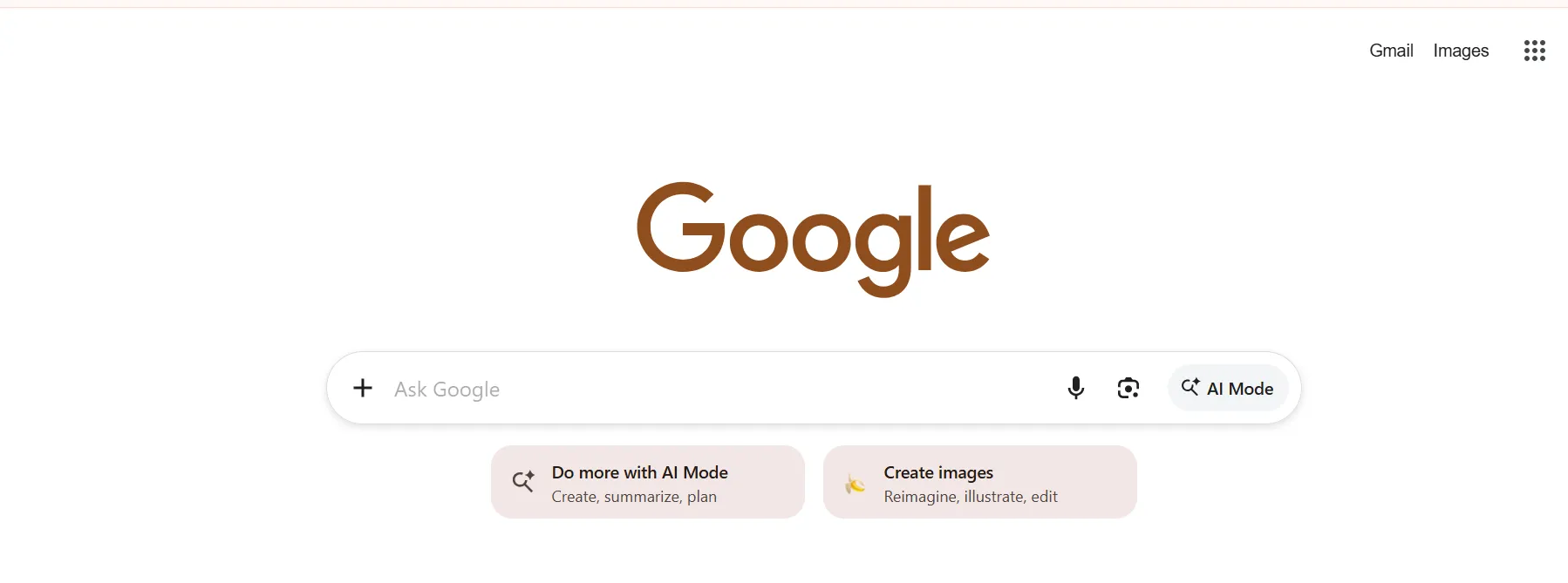 Google Search homepage screenshot