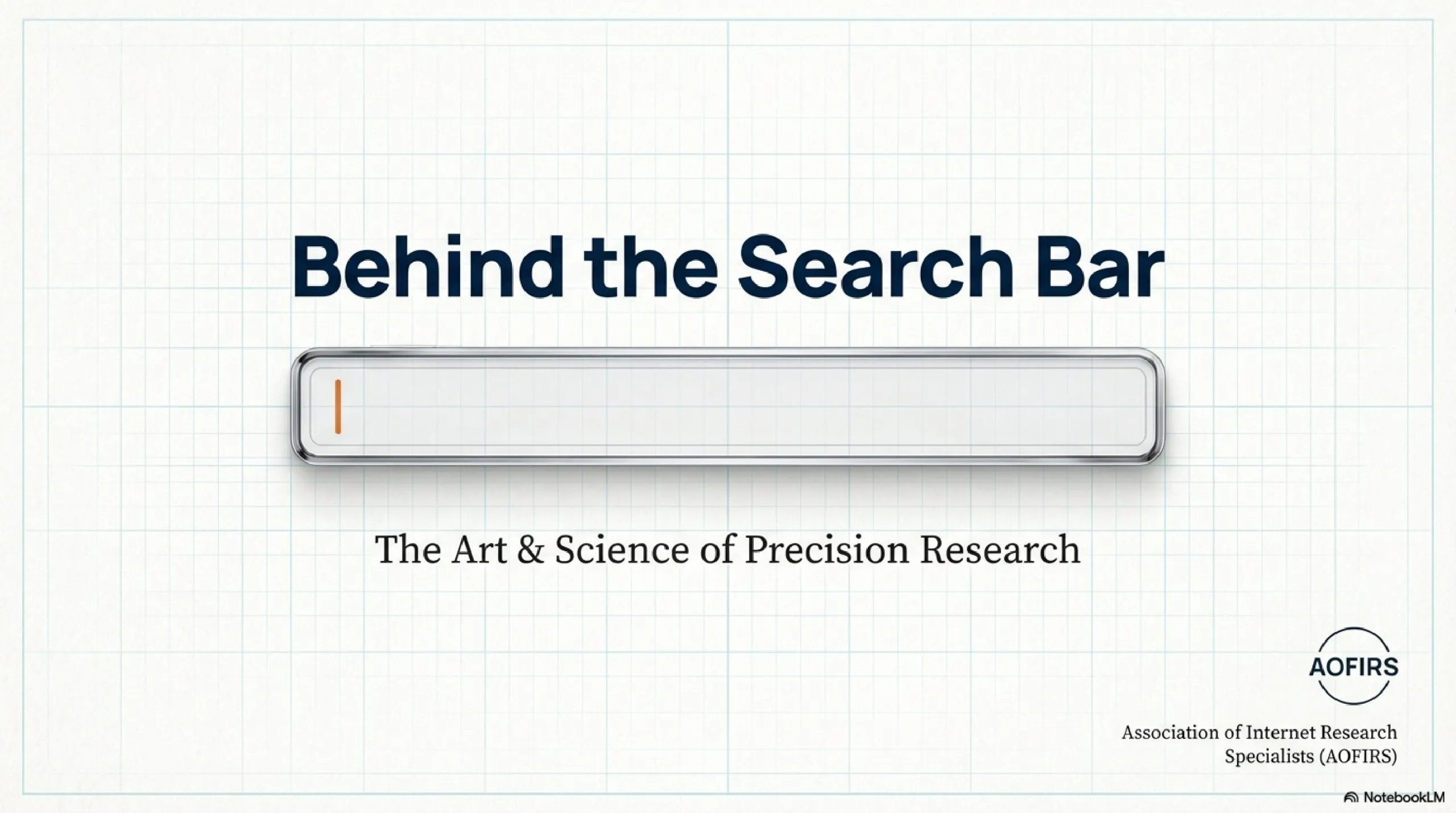 Behind the Search Bar: The Art and Science of Precision Research infographic by AOFIRS