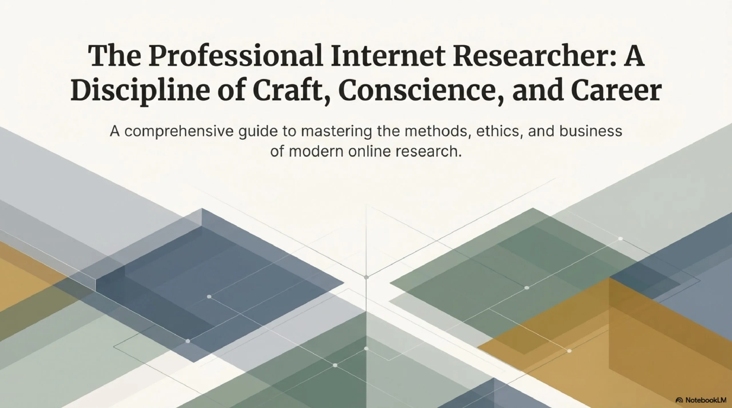 The Professional Internet Researcher: A Discipline of Craft, Conscience and Career infographic by AOFIRS