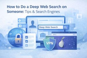 Deep Web search process for someone: AI and human research methods for privacy and legality.