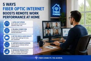 5 Ways Fiber Optic Internet Boosts Remote Work Performance at Home