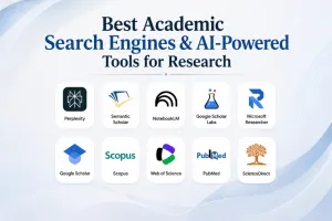 Academic search engines and AI powered tools helping researchers discover scholarly papers studies and scientific information
