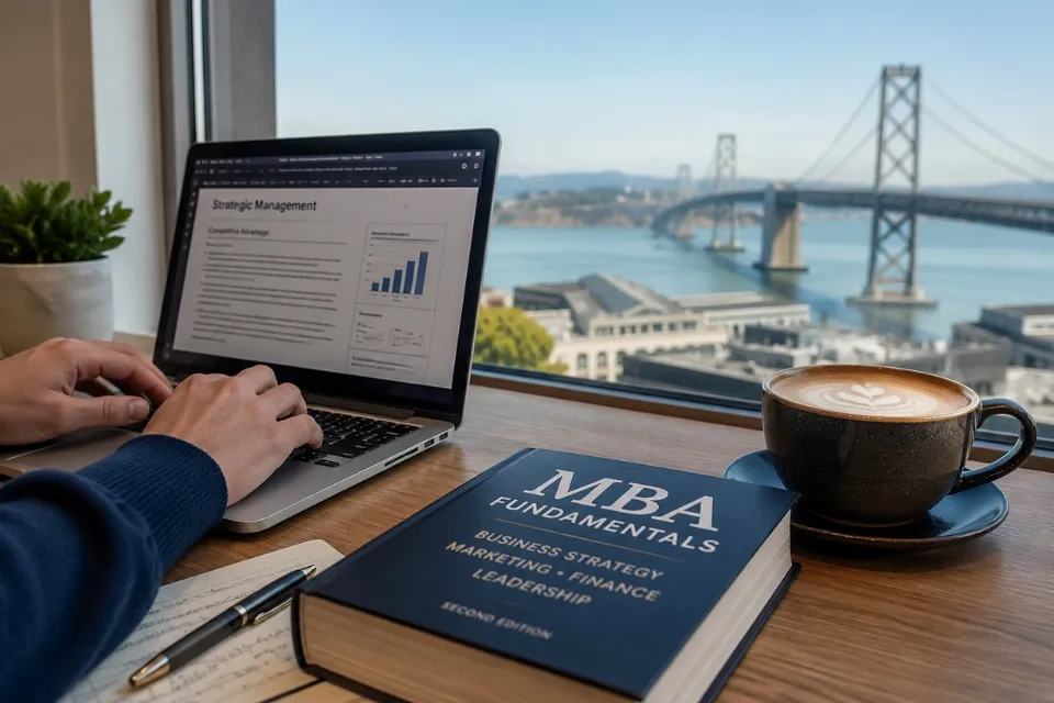 Image relating to blog showing top Evening MBA programs in San Francisco with flexible schedules and career advancement benefits