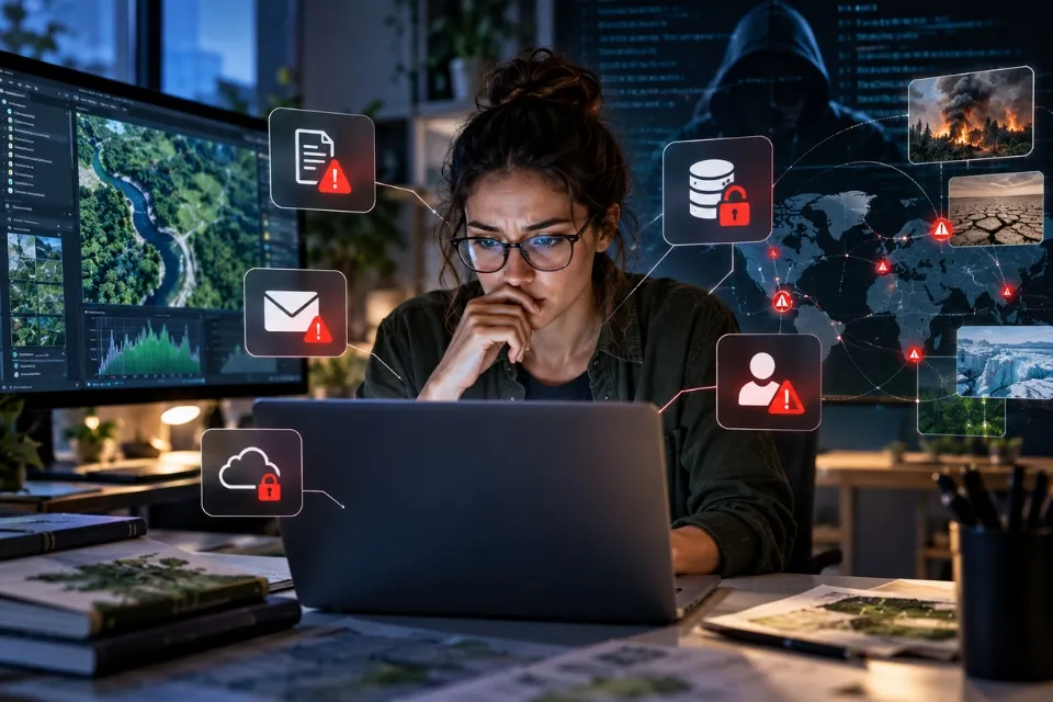 Research data security showing five signs that environmental research data has been compromised