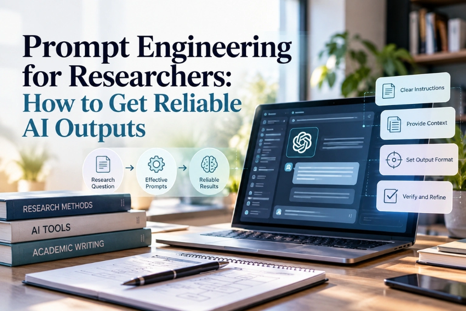 Prompt engineering for researchers and reliable AI research outputs
